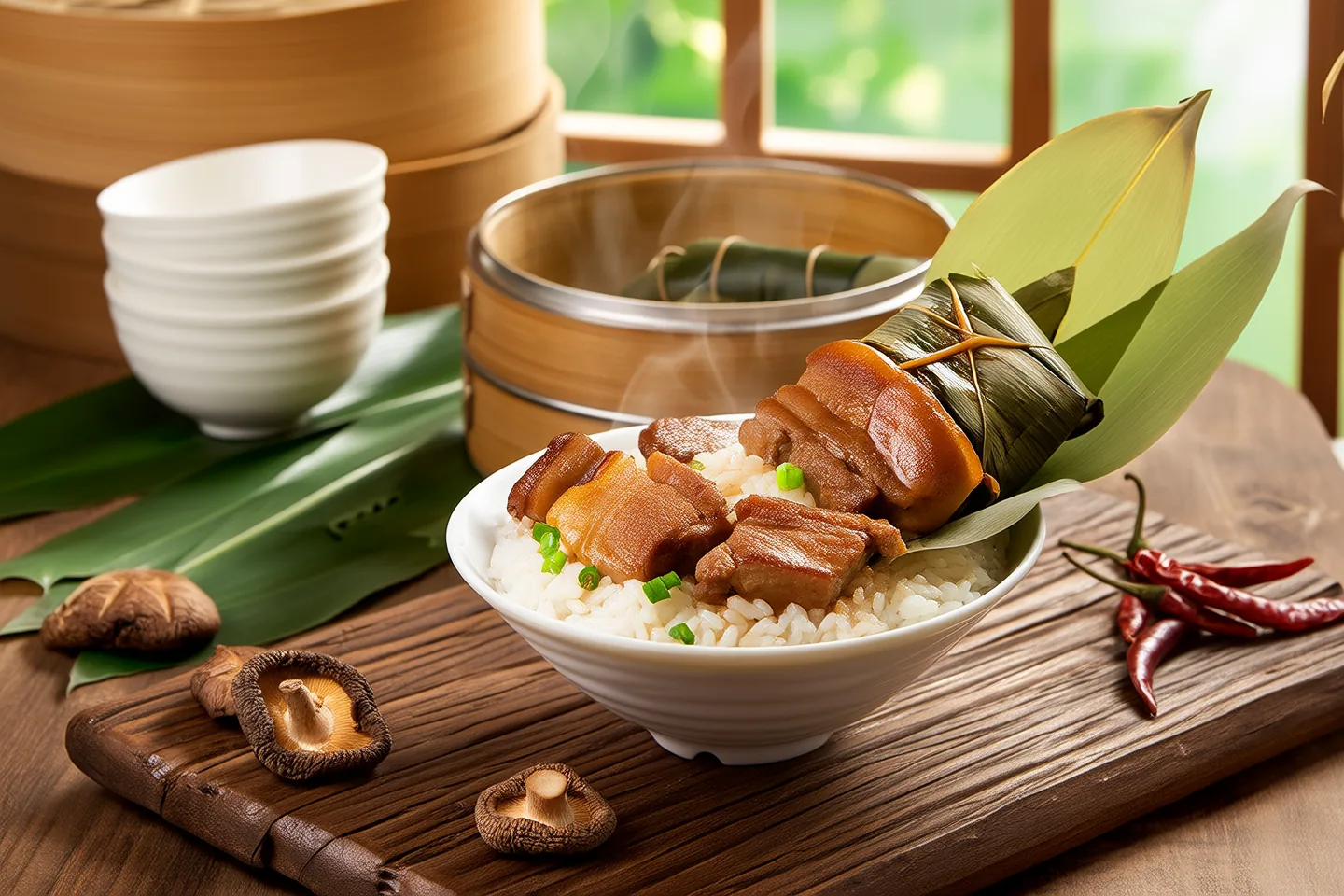 Hakka Bamboo Tube Rice (Zhu Tong Fan)