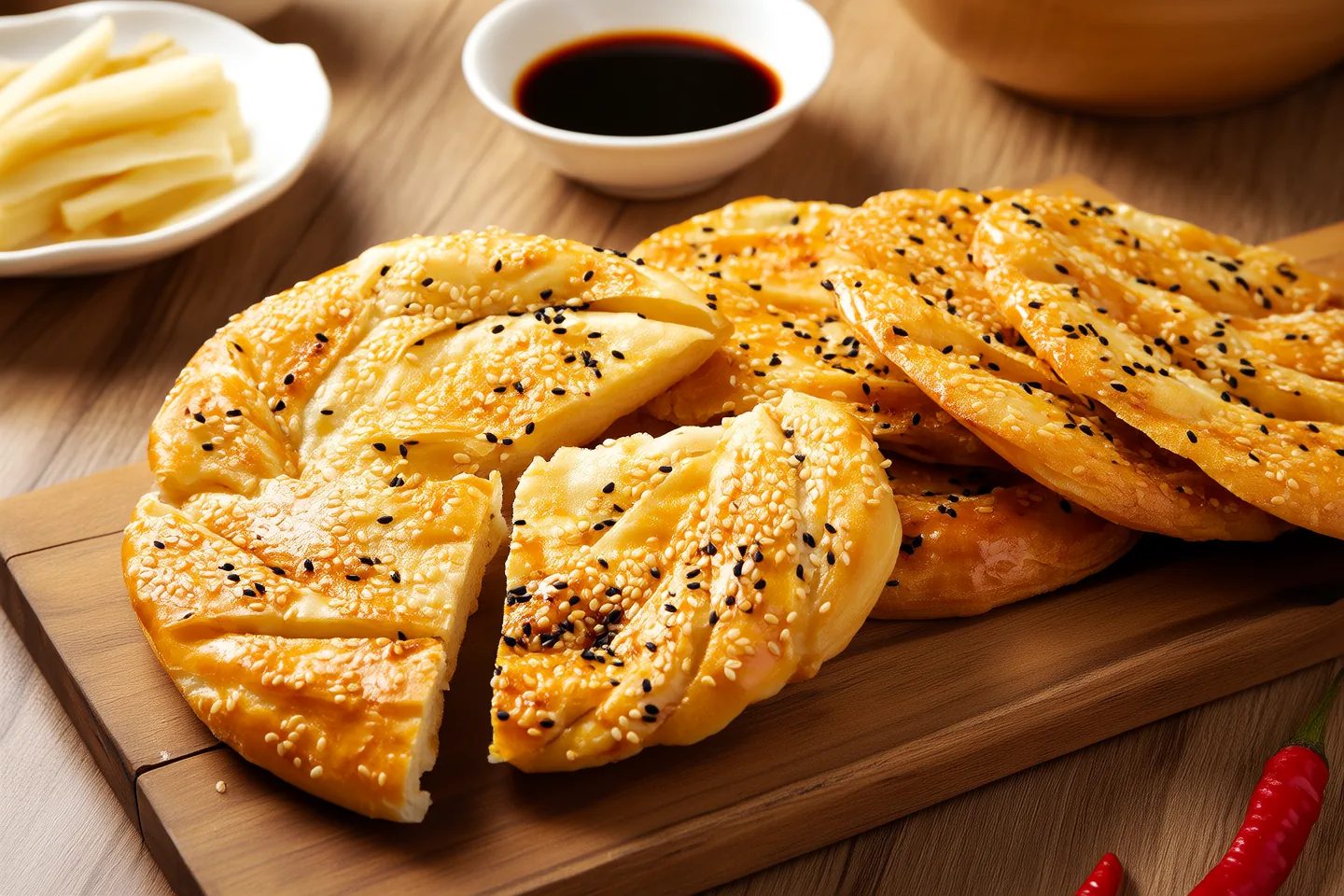 Beijing-Style Sesame Flatbread (Shaobing)