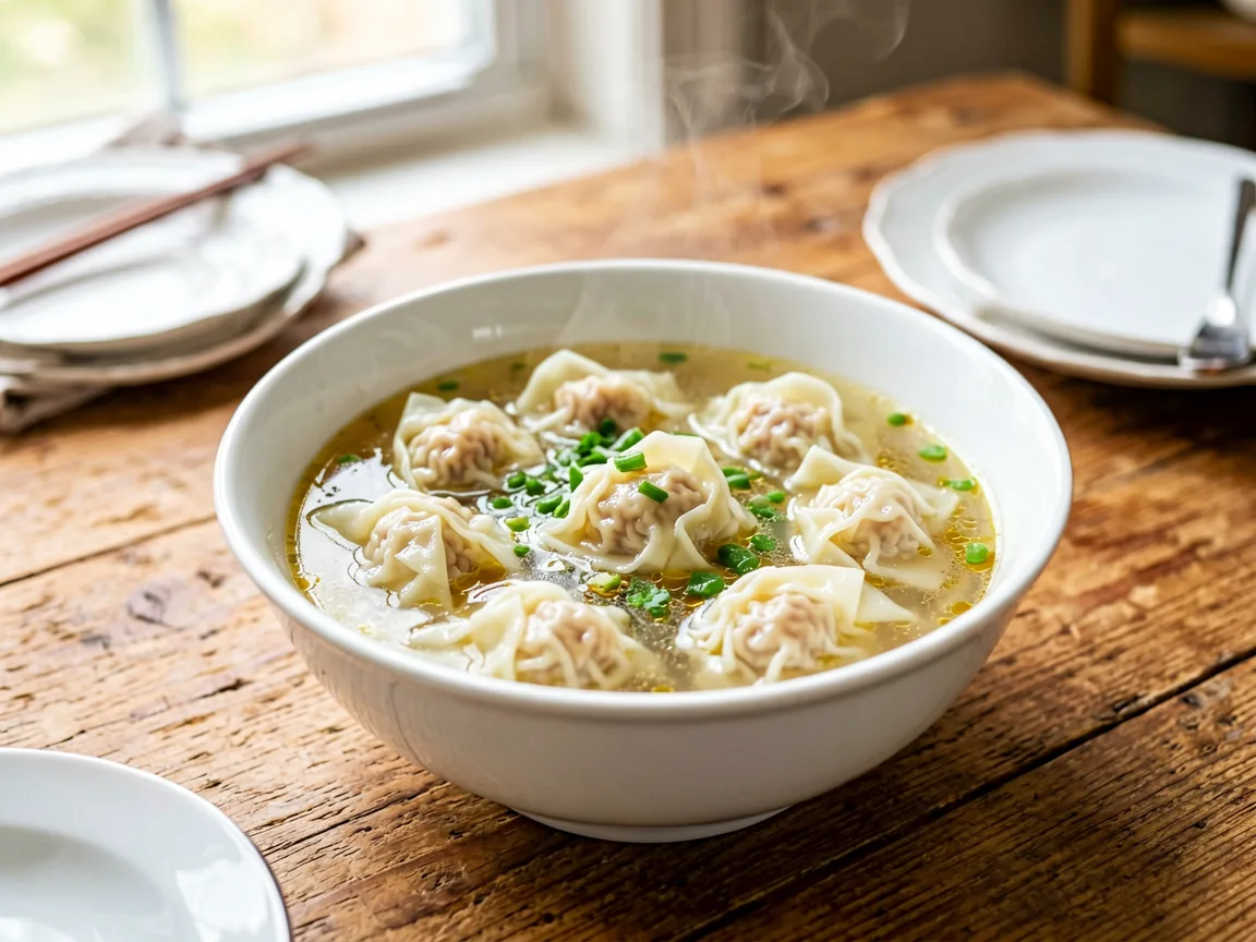 Chicken Broth Wonton Soup