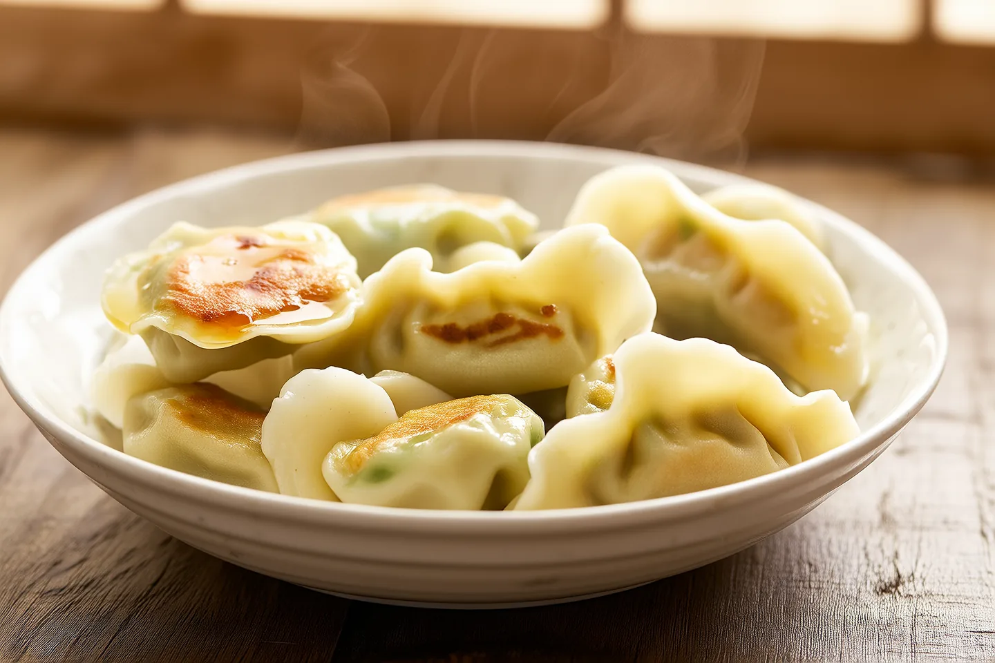 Chive and Egg Dumplings (韭菜鸡蛋饺)
