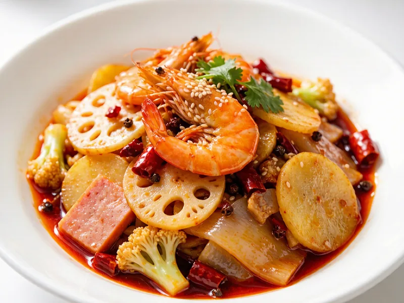 Chongqing-Style Mala Xiang Guo (Dry-Fried Spicy Numbing Wok Heap)