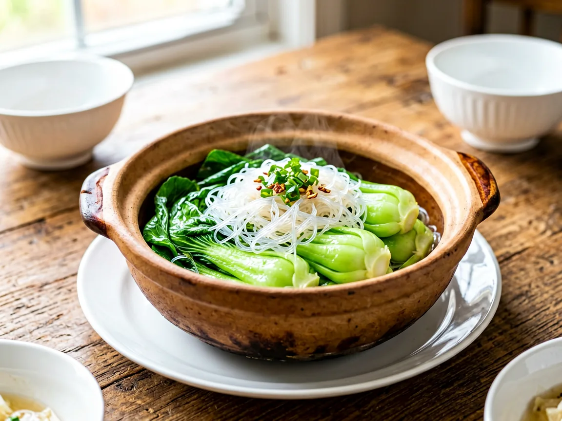 Clay Pot Bok Choy & Vermicelli