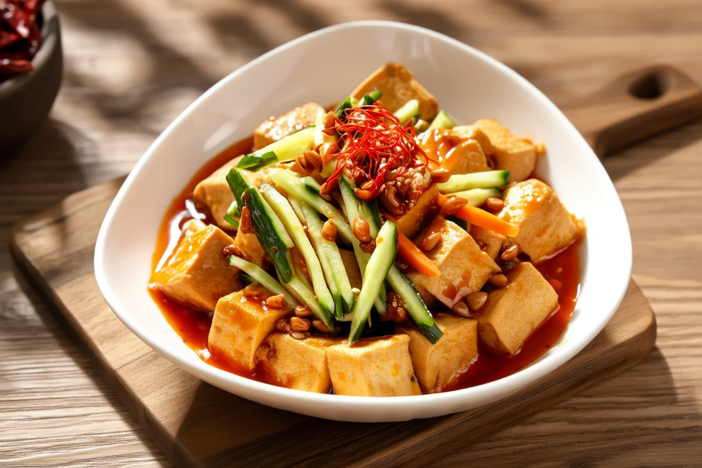 Cold-Dressed Dried Tofu (Liang Ban Fu Zhu)