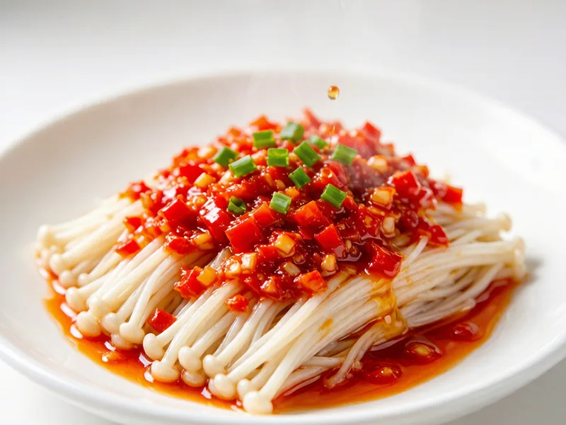Chopped Chili Golden Needle Mushrooms