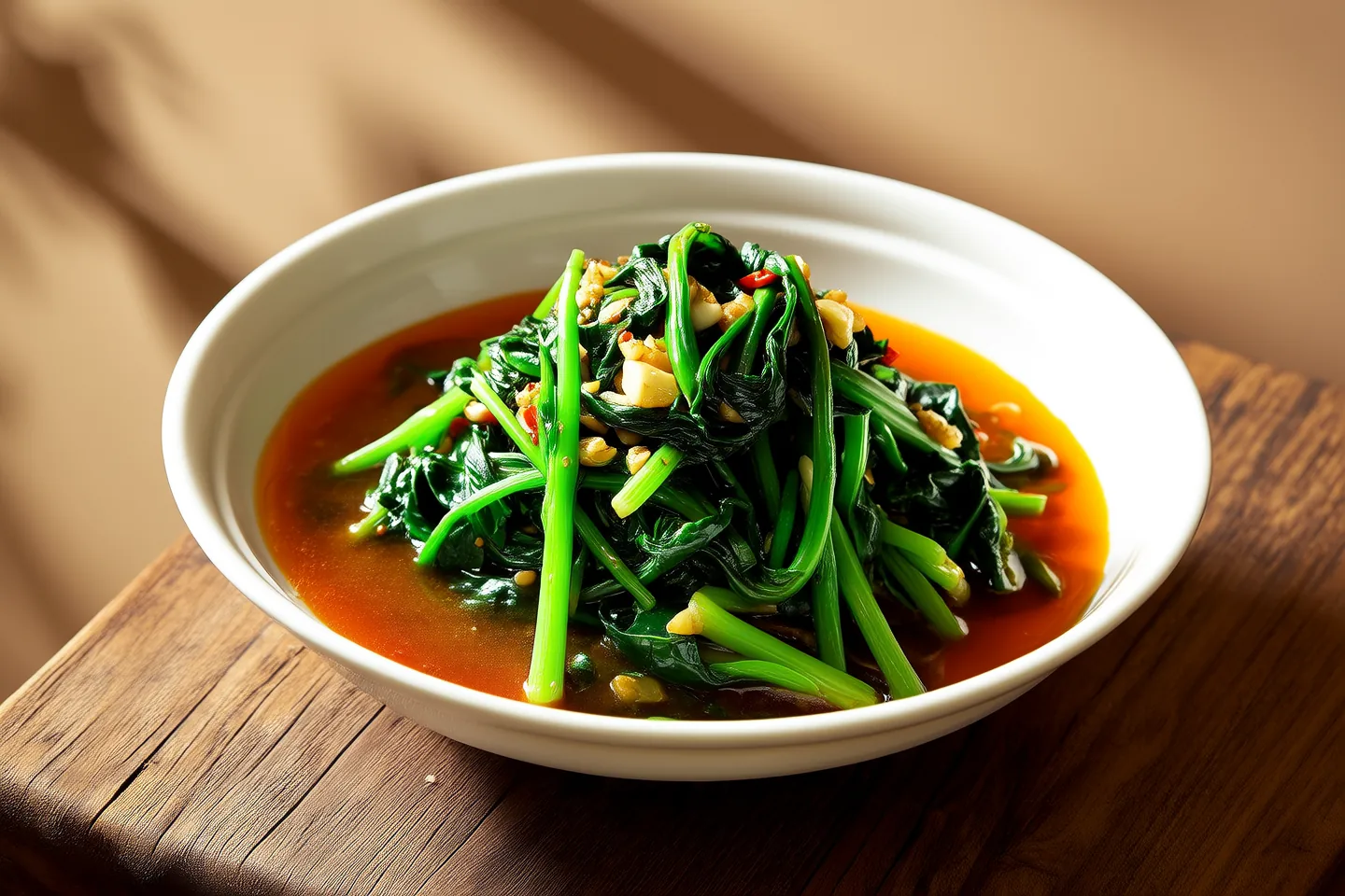 Fermented Tofu Stir-Fried Water Spinach