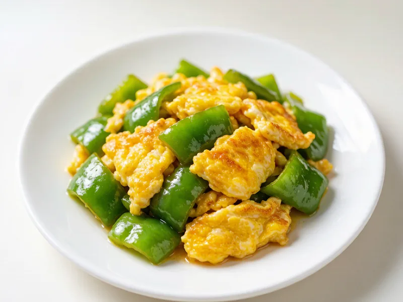 Green Pepper Scrambled Eggs | Crisp, Colorful, Ready in 10 Minutes