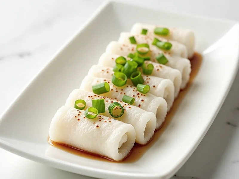 Homemade Cheung Fun (Rice Noodle Rolls)