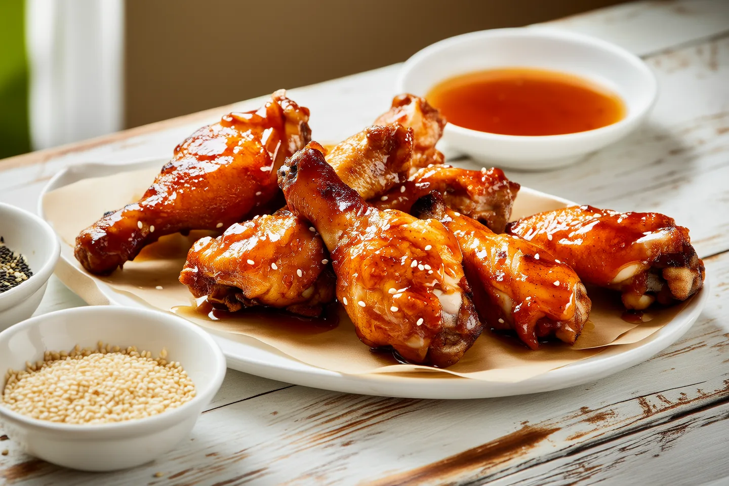 Honey-Glazed Grilled Chicken Wings
