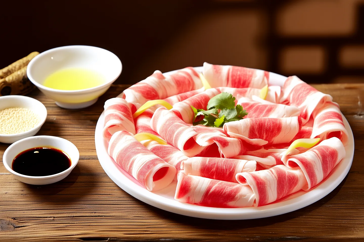 Lamb Roll Platter for Hot Pot (Yáng Ròu Juǎn Pīn Pán)