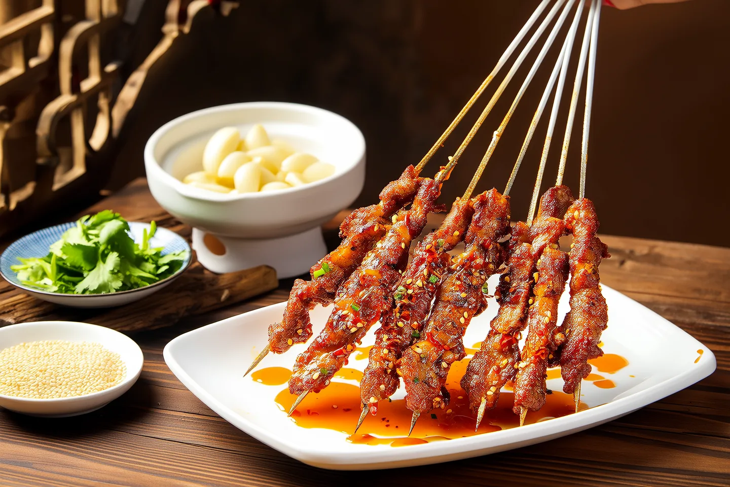 Chinese BBQ Lamb Skewers