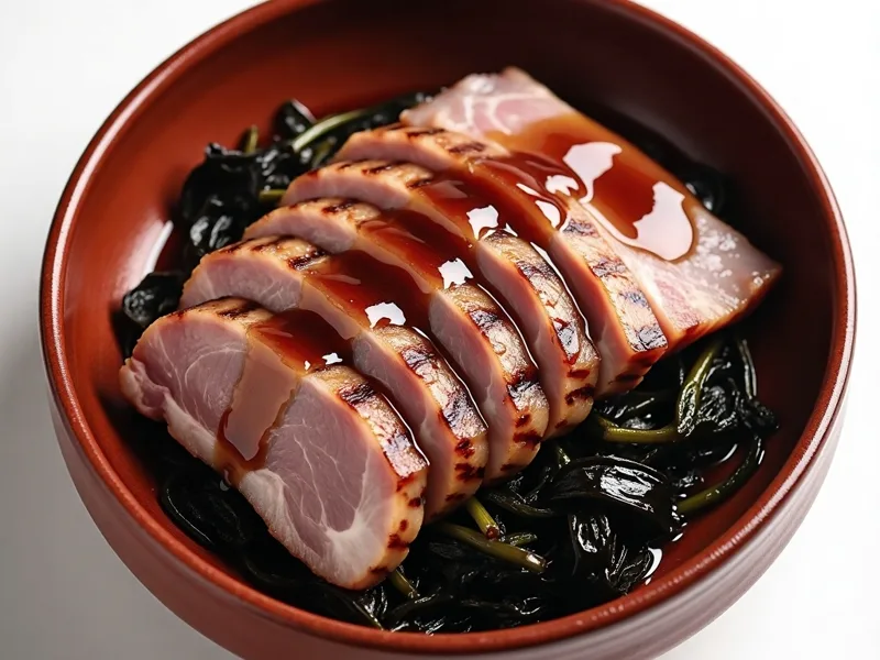 Braised Pork Belly with Preserved Mustard Greens