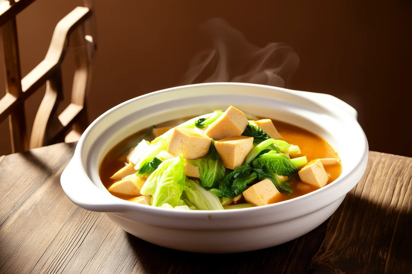 Napa Cabbage-Stewed Tofu