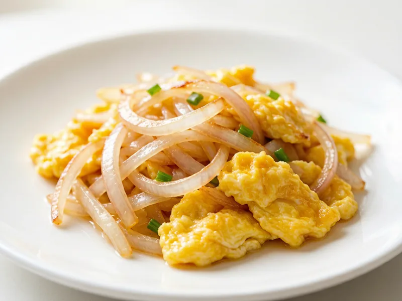 Onion Scrambled Eggs Recipe | Quick Chinese Home-Style Breakfast