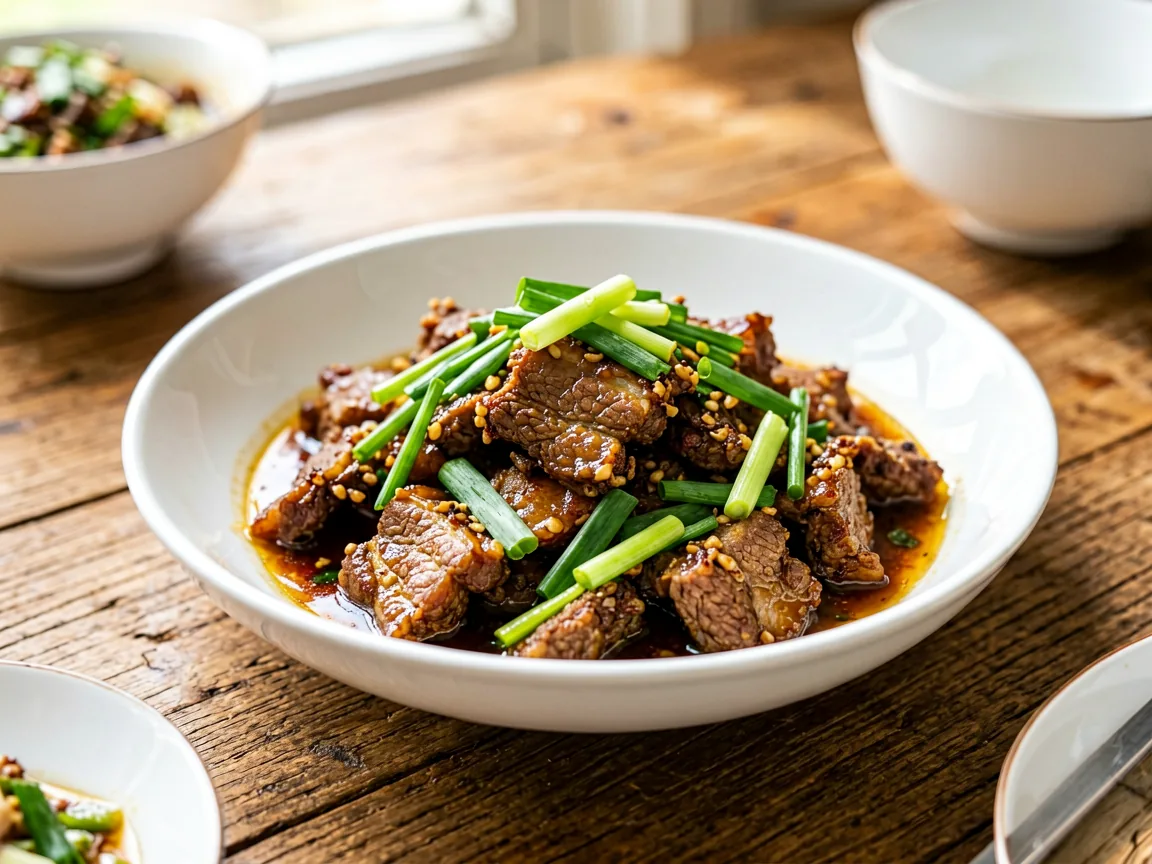 Beijing-Style Scallion Lamb Stir Fry
