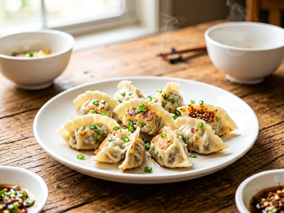 Shanghai-Style Pan-Fried Dumplings (Guotie)