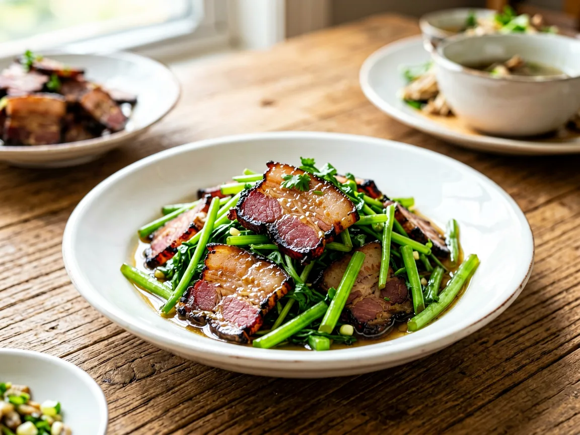Smartweed Stirred with Cured Pork