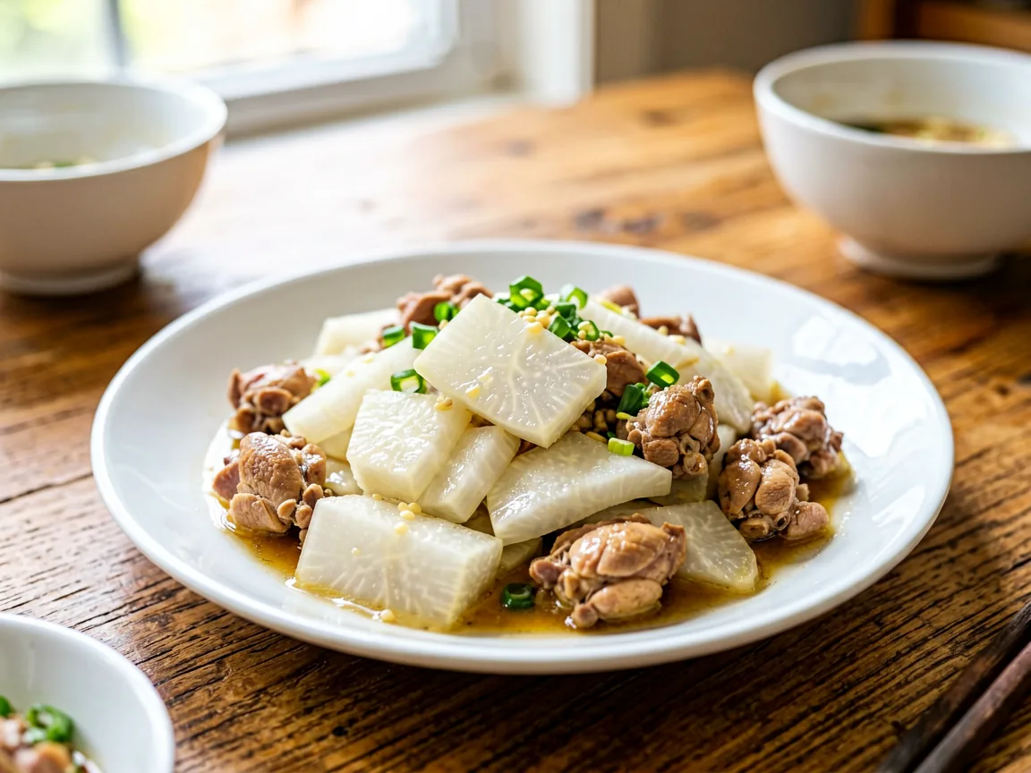 Sour Radish Stir-Fried Chicken Offal