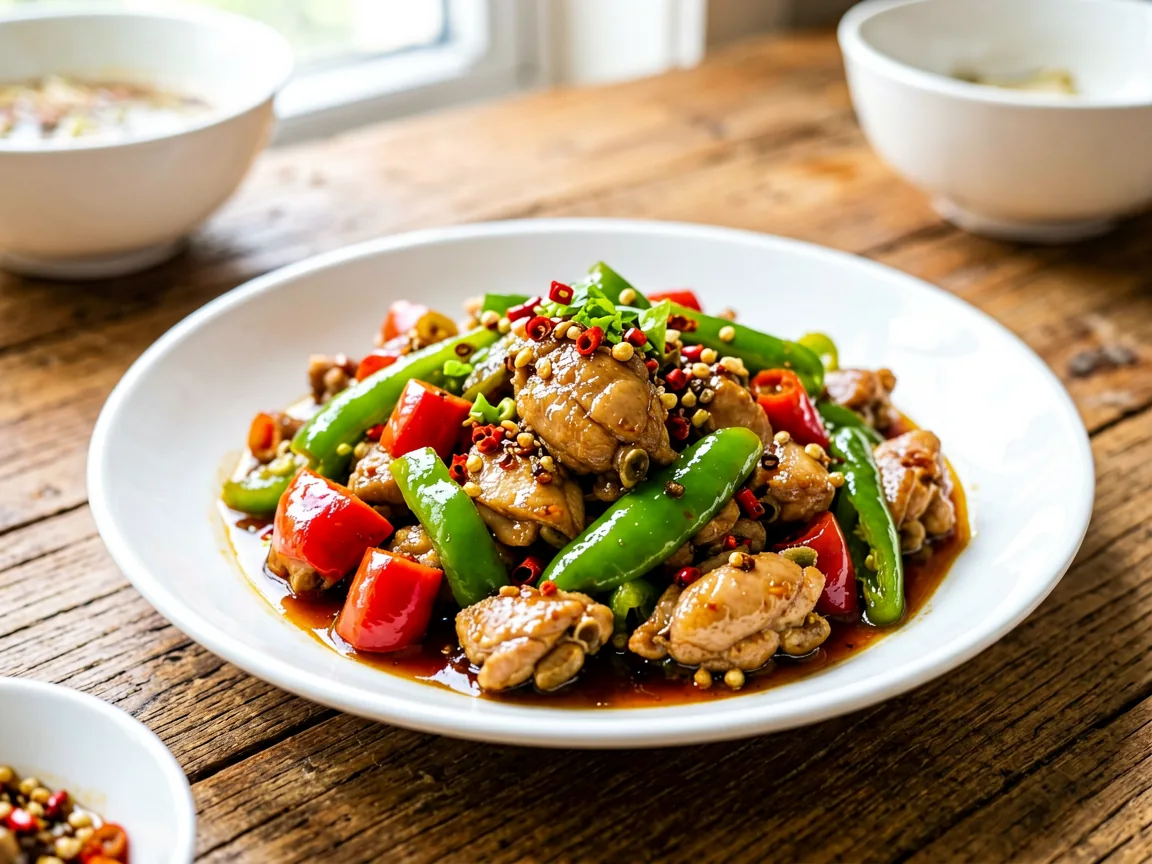 Spicy Pickled Pepper Stir-Fried Chicken Offal
