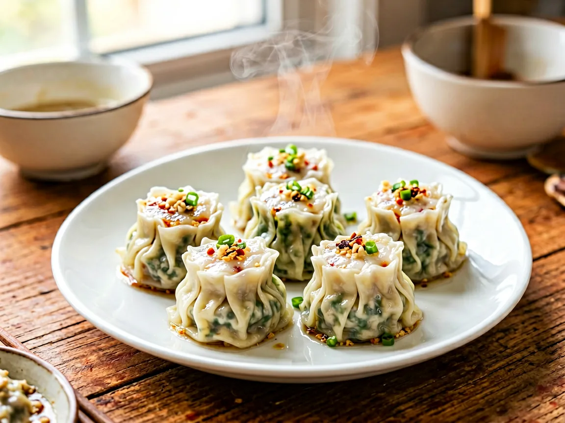 Steamed Shao Mai (Sticky Rice Dumplings)
