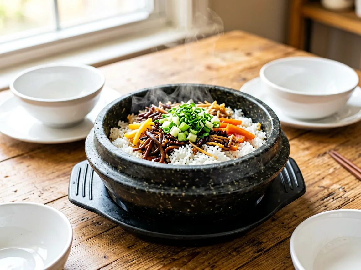 Korean Stone Pot Bibimbap (Dolsot Bibimbap)