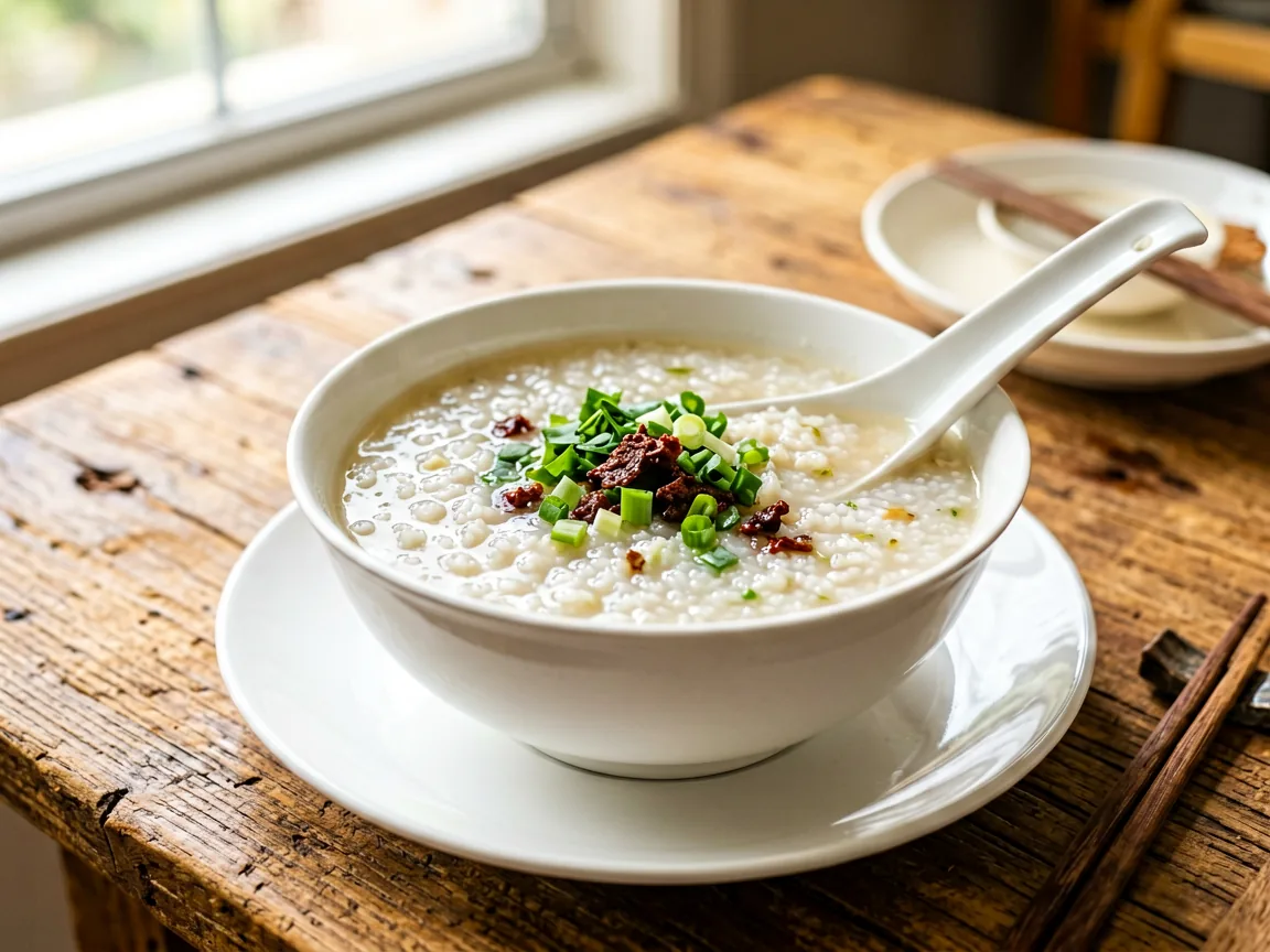 Boat Noodle-Style 'Tingzai' Congee