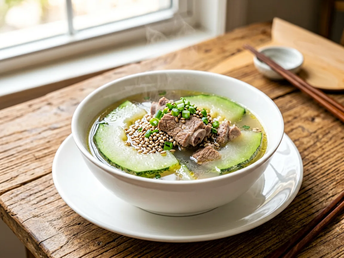Winter Melon & Coix Seed Pork Bone Soup