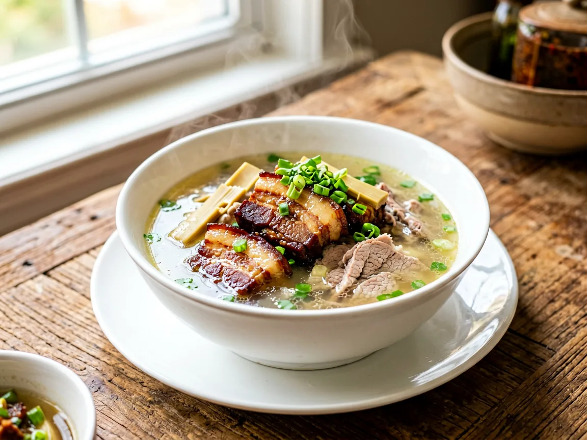 Salted Pork, Bamboo Shoot, and Fresh Pork Soup